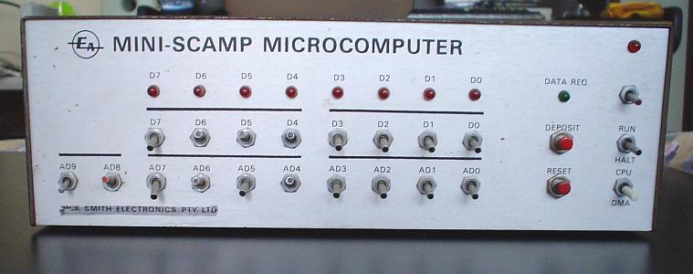[Really bad picture of the Electronics Australia Mini-Scamp Microcomputer]