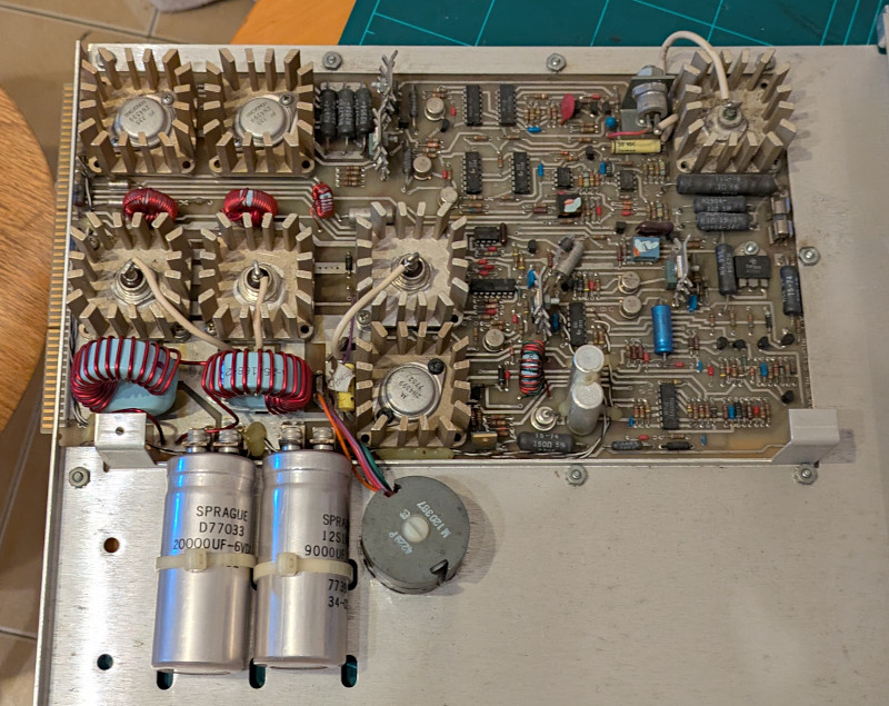 [Really bad picture of the power supply board.]