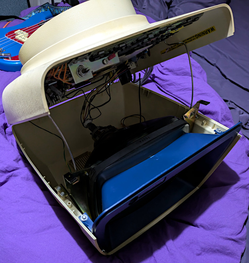 [Really bad picture of the Dasher being reassembled