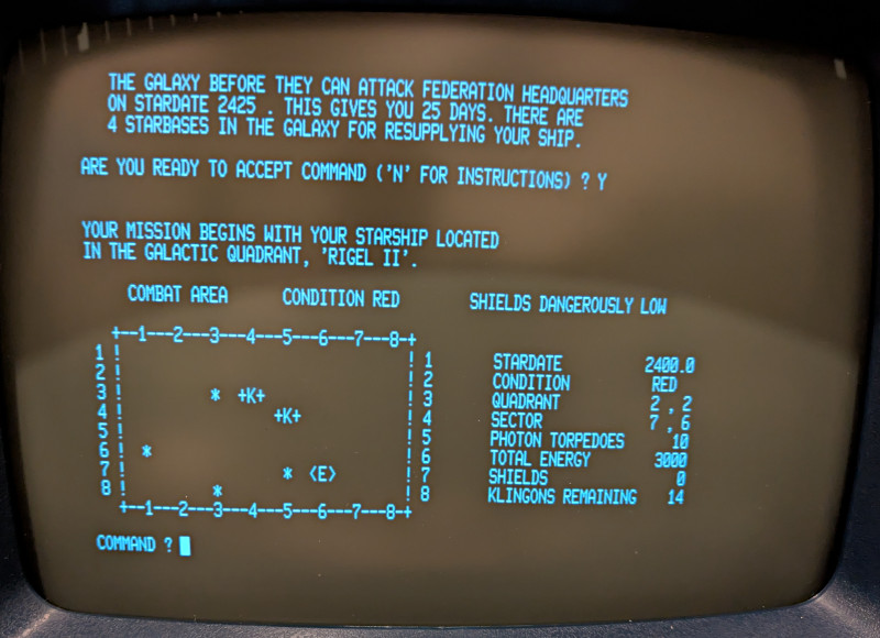 [Another really bad picture of Super Star Trek